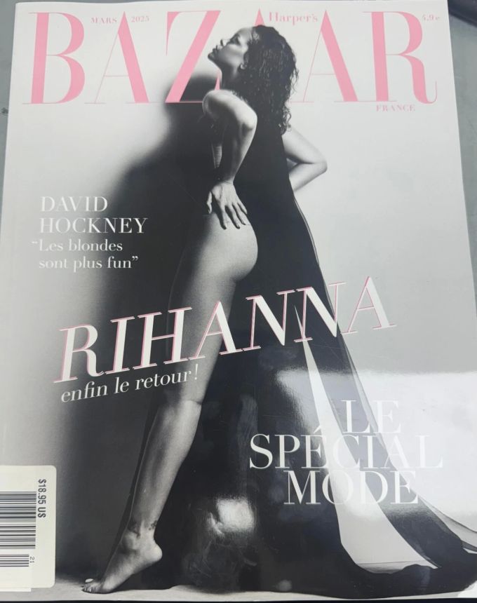 HARPERS BAZAAR FRANCE magazine side cover  March 2025