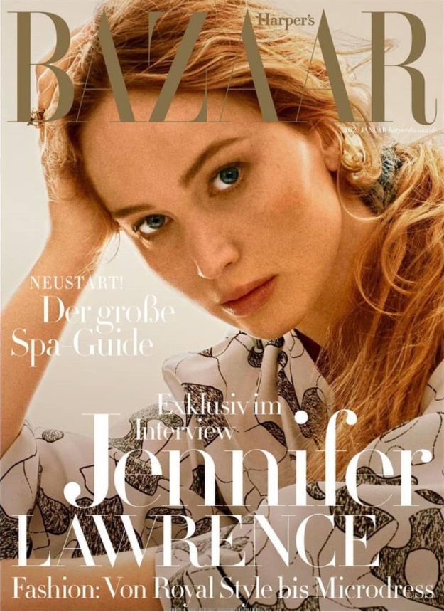 HARPERS BAZAAR GERMANY magazine side cover  January 2022