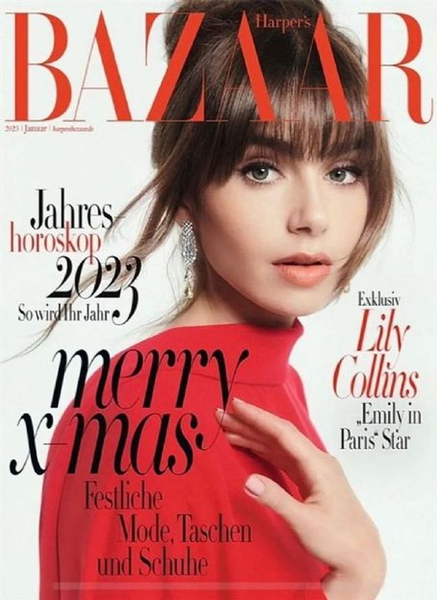 HARPERS BAZAAR GERMANY magazine side cover  January 2023