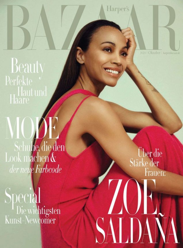 HARPERS BAZAAR GERMANY magazine side cover  October 2023