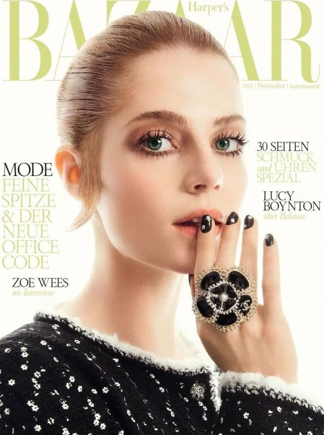 HARPERS BAZAAR GERMANY magazine side cover  November 2023
