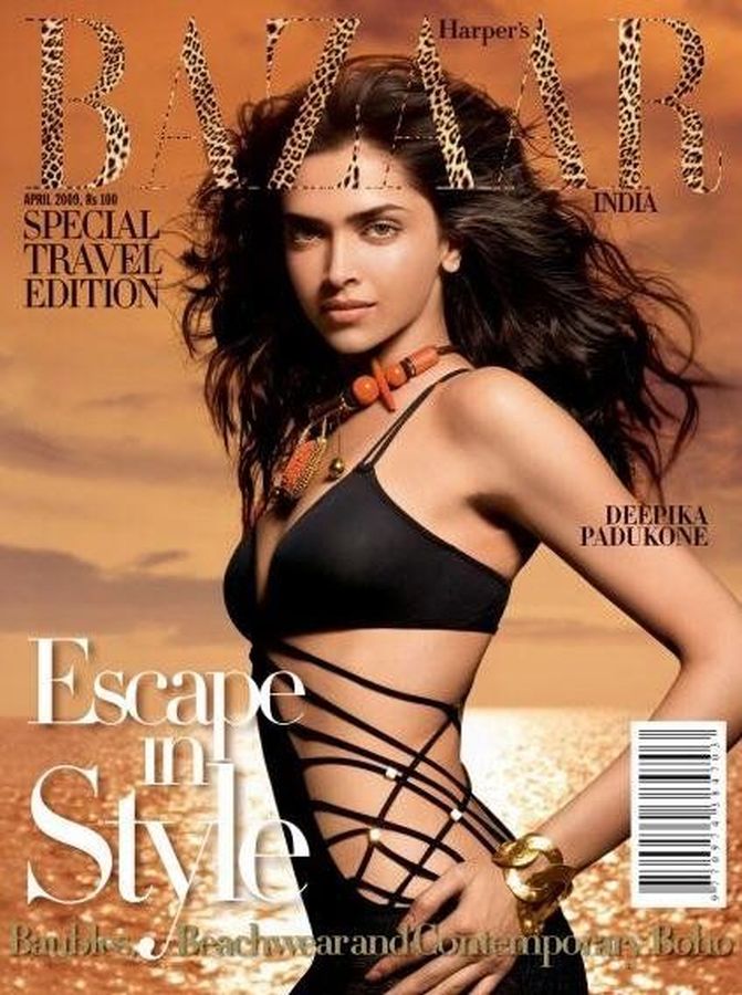 HARPERS BAZAAR INDIA magazine side cover  April 2009