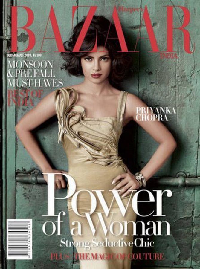 HARPERS BAZAAR INDIA magazine side cover  July/August 2009