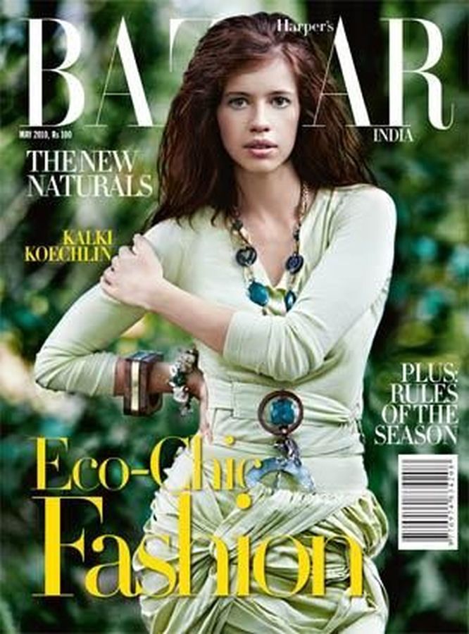 HARPERS BAZAAR INDIA magazine side cover  May 2010