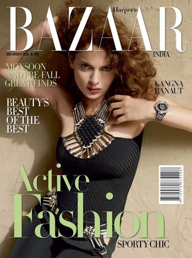 HARPERS BAZAAR INDIA magazine side cover  July/August 2010