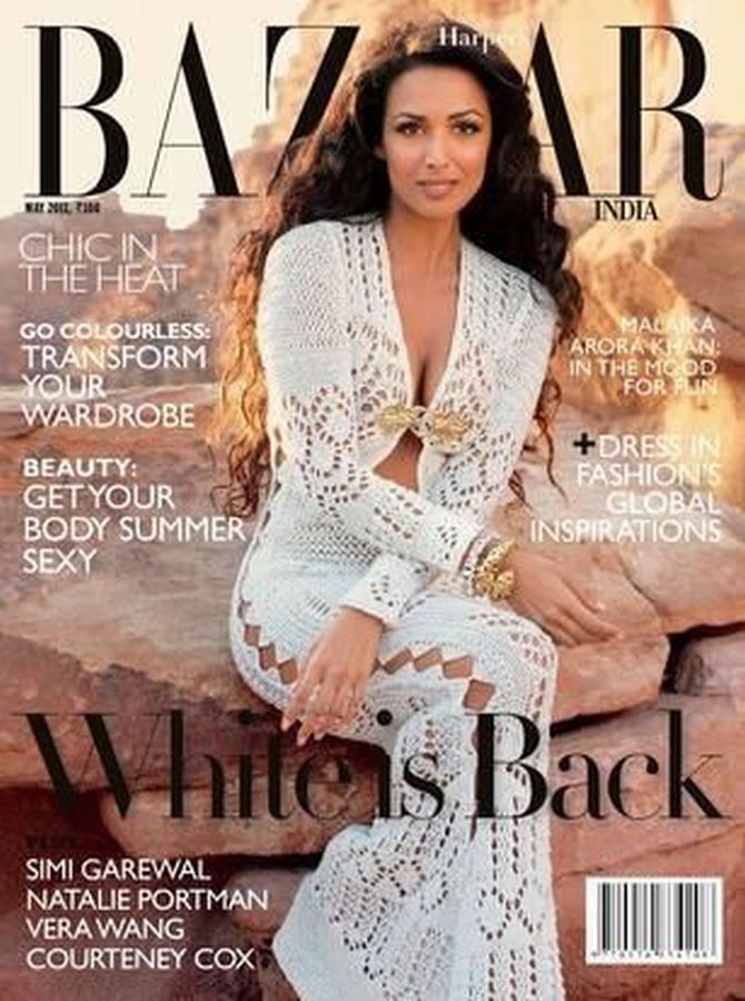 HARPERS BAZAAR INDIA magazine side cover  May 2011