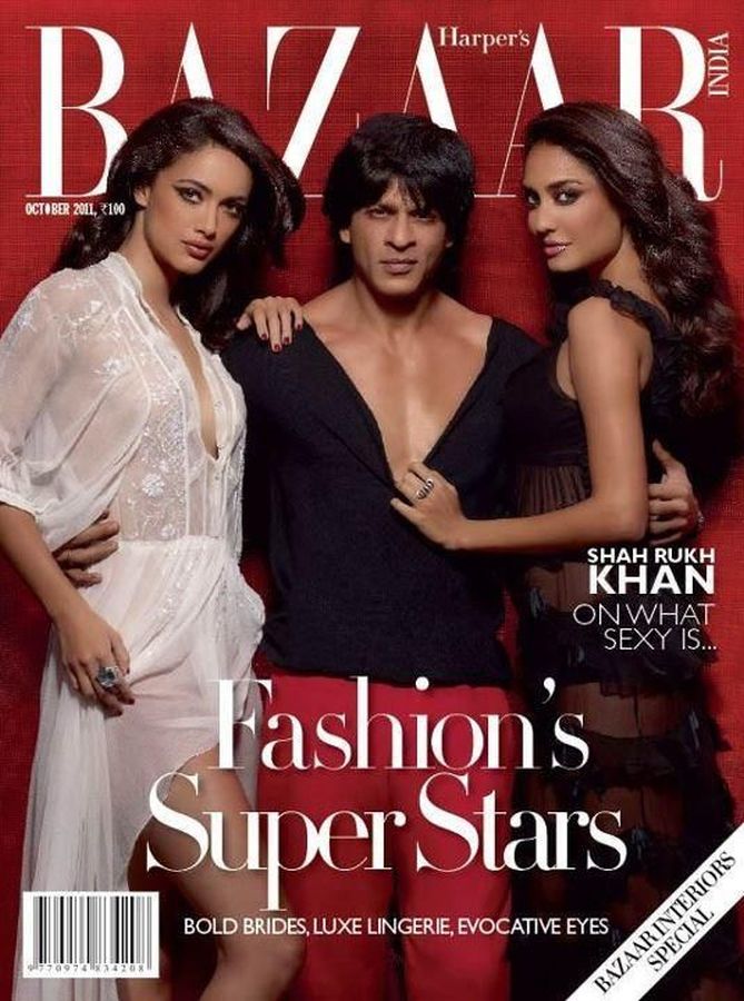 HARPERS BAZAAR INDIA magazine side cover  October 2011