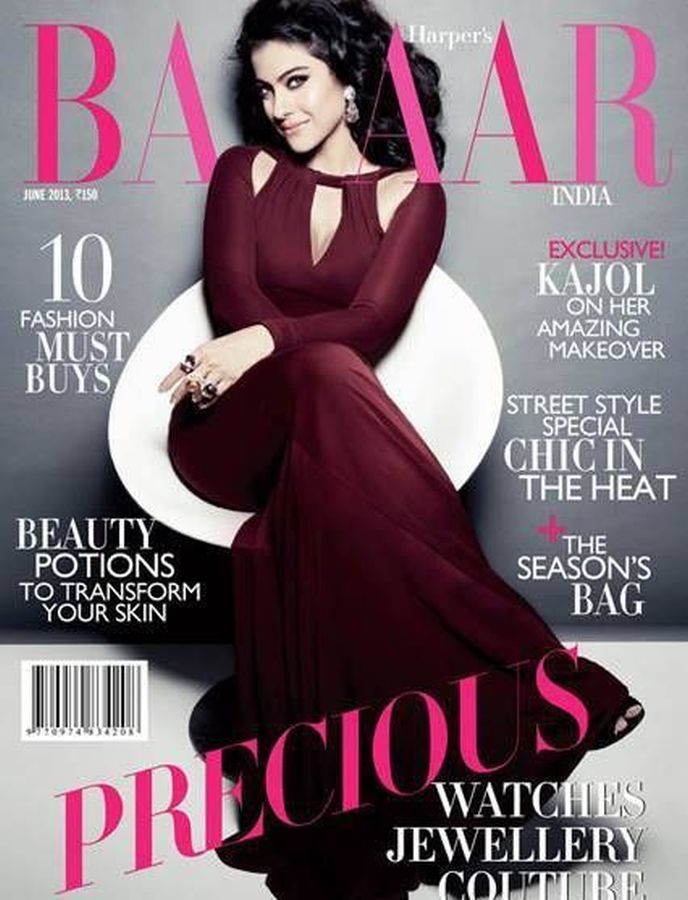 HARPERS BAZAAR INDIA magazine side cover  June 2013