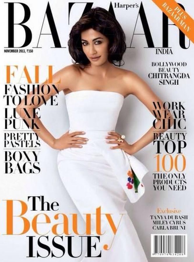 HARPERS BAZAAR INDIA magazine side cover  November 2013