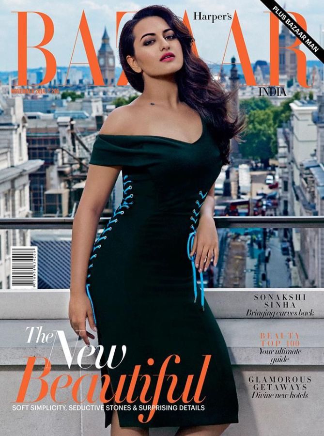 HARPERS BAZAAR INDIA magazine side cover  November 2014