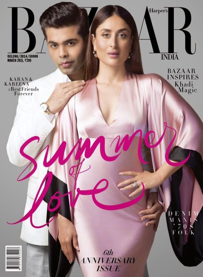 HARPERS BAZAAR INDIA magazine side cover  March 2015