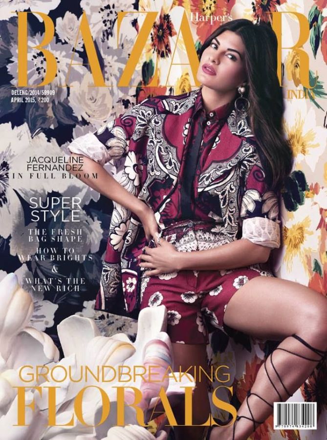 HARPERS BAZAAR INDIA magazine side cover  April 2015