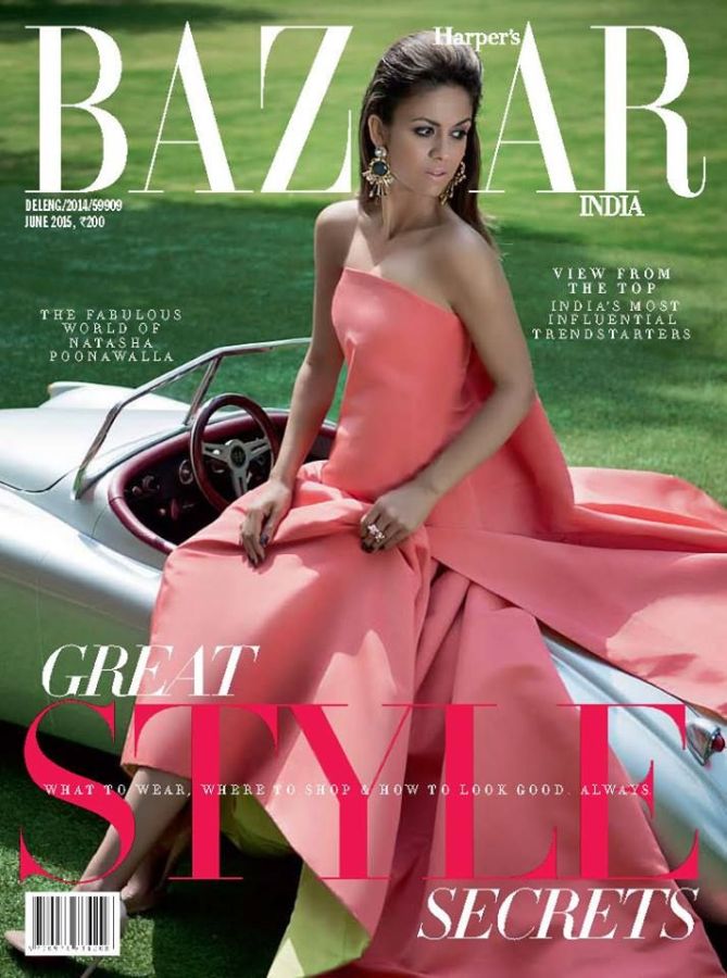 HARPERS BAZAAR INDIA magazine side cover  June 2015