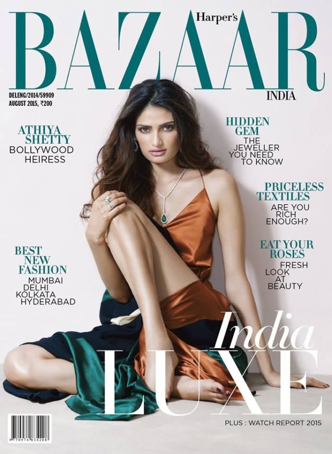 HARPERS BAZAAR INDIA magazine side cover  August 2015