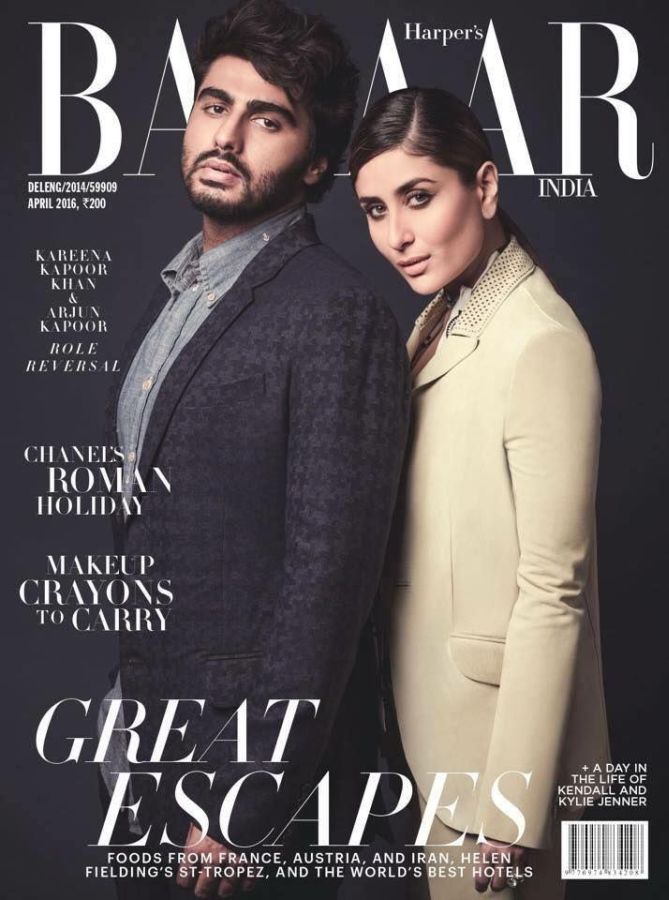 HARPERS BAZAAR INDIA magazine side cover  April 2016