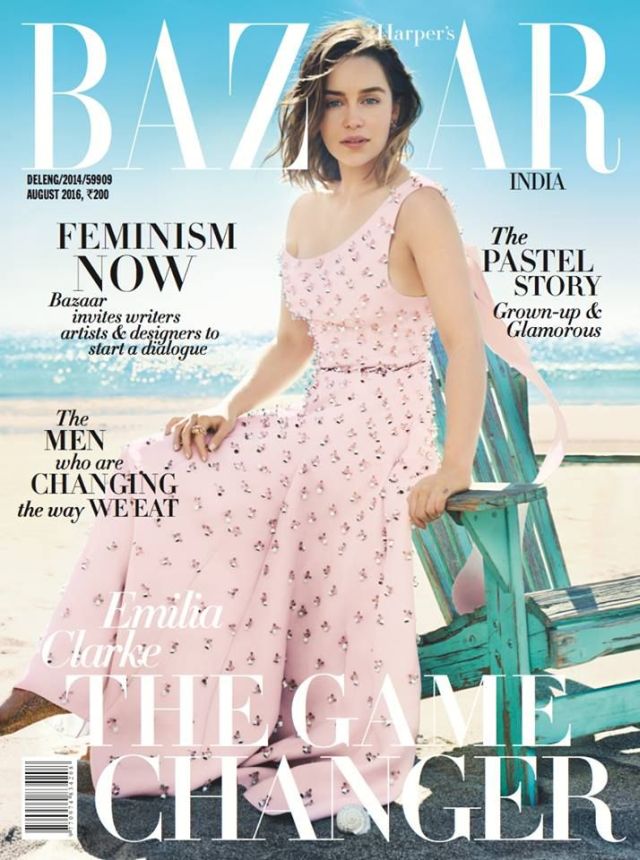 HARPERS BAZAAR INDIA magazine side cover  August 2016