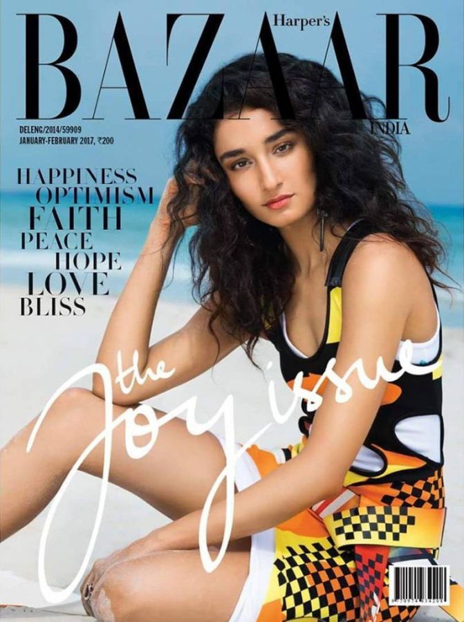 HARPERS BAZAAR INDIA magazine side cover  January/February 2017