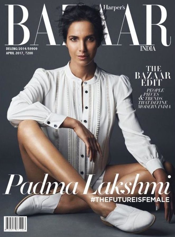 HARPERS BAZAAR INDIA magazine side cover  April 2017