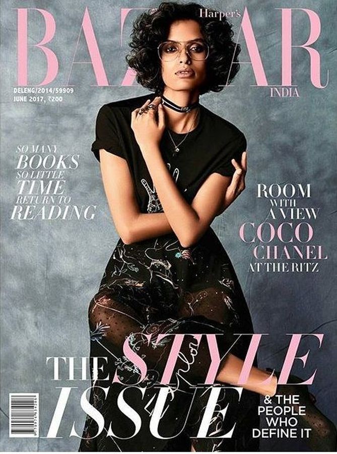 HARPERS BAZAAR INDIA magazine side cover  June 2017