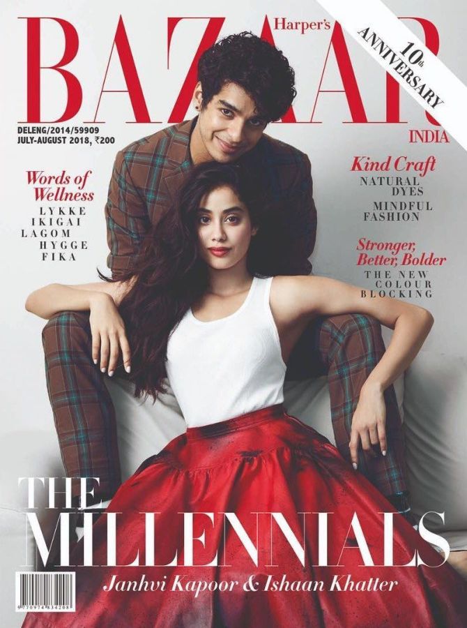 HARPERS BAZAAR INDIA magazine side cover  July/August 2018