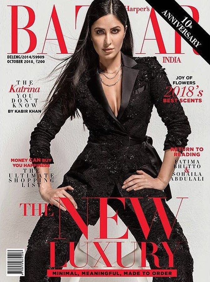 HARPERS BAZAAR INDIA magazine side cover  October 2018