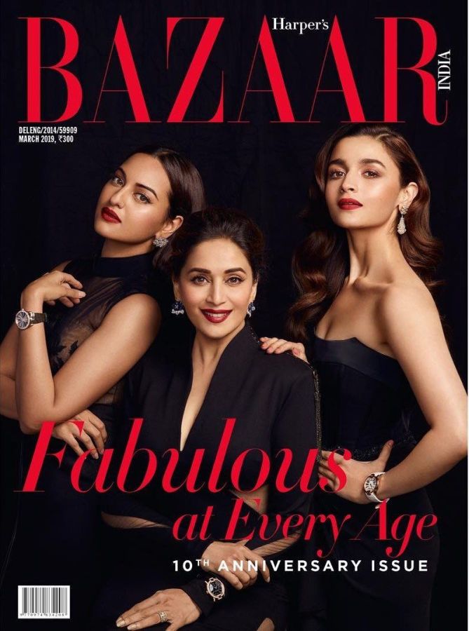 HARPERS BAZAAR INDIA magazine side cover  March 2019