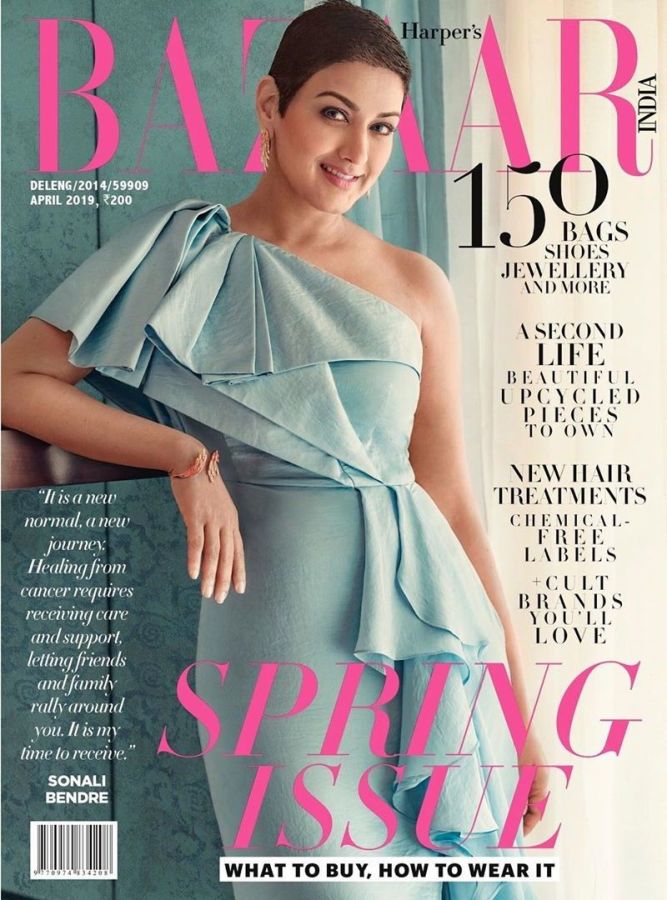 HARPERS BAZAAR INDIA magazine side cover  April 2019