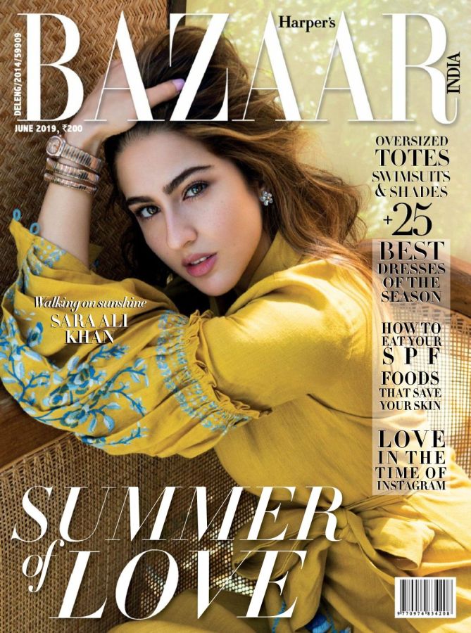 HARPERS BAZAAR INDIA magazine side cover  June 2019