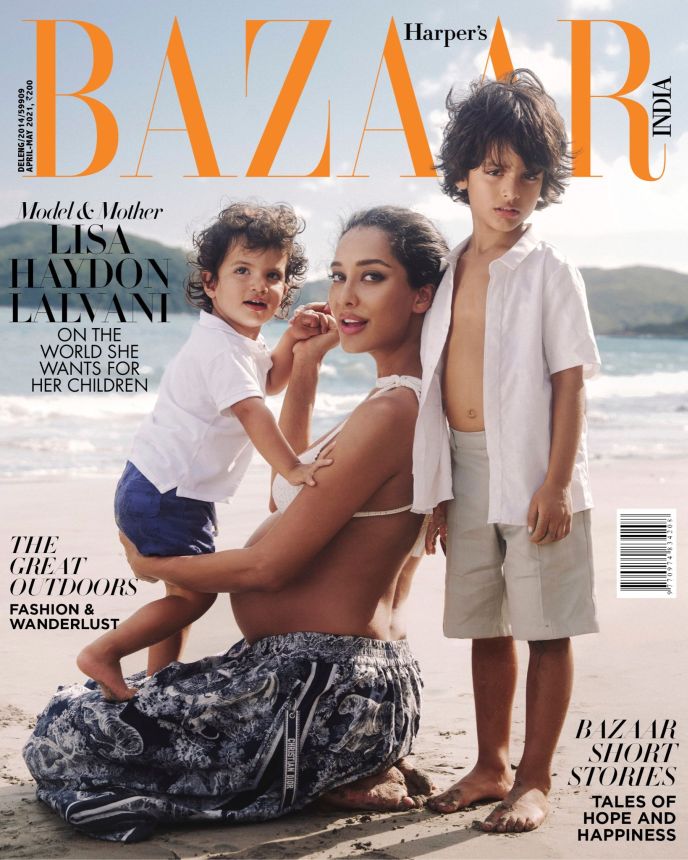 HARPERS BAZAAR INDIA magazine side cover  April/May 2021