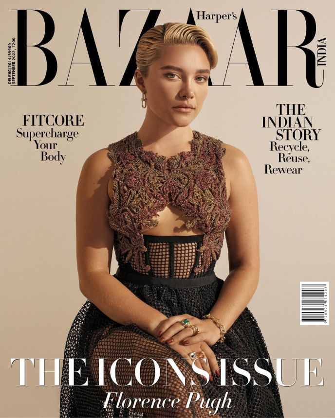 HARPERS BAZAAR INDIA magazine side cover  September 2022