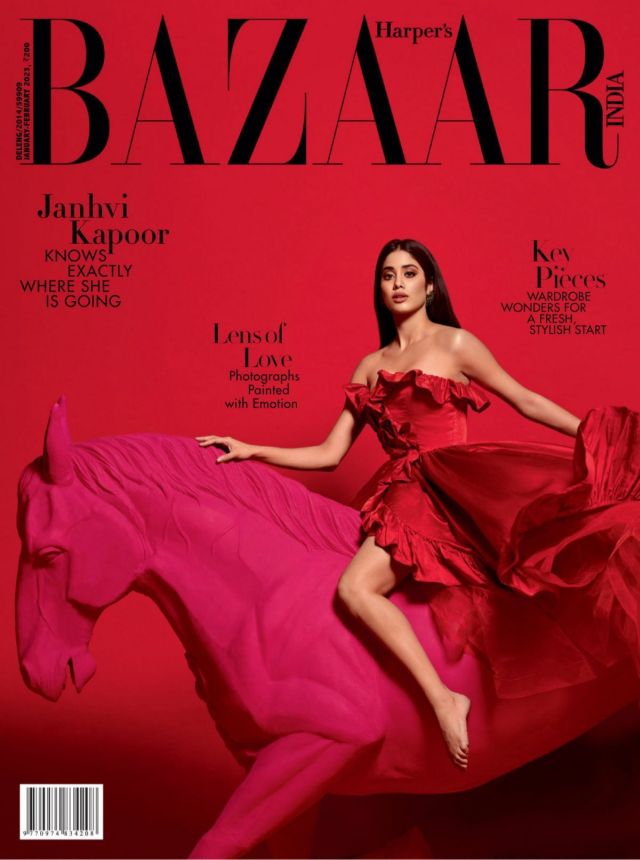 HARPERS BAZAAR INDIA magazine side cover  January/February 2023