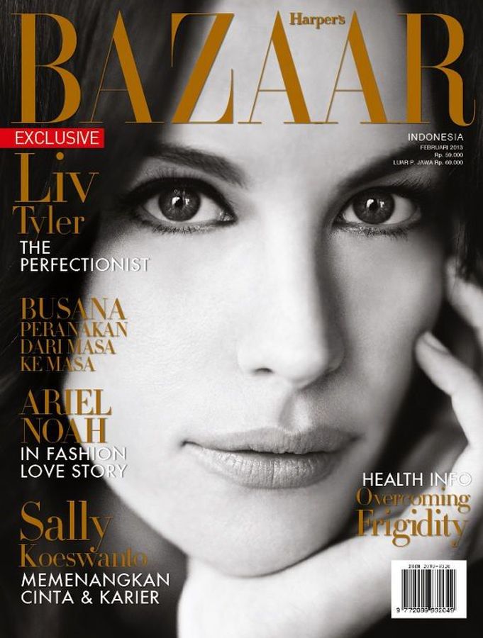 HARPERS BAZAAR INDONESIA magazine side cover  February 2013
