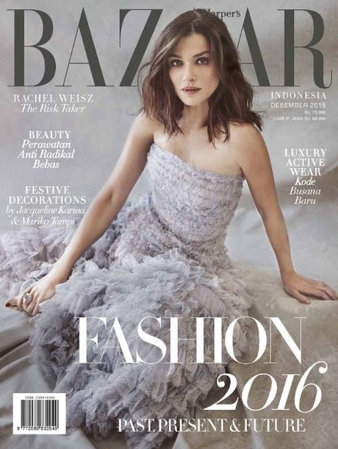 HARPERS BAZAAR INDONESIA magazine side cover  December 2015