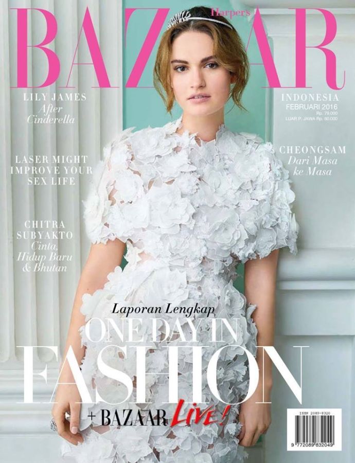 HARPERS BAZAAR INDONESIA magazine side cover  February 2016
