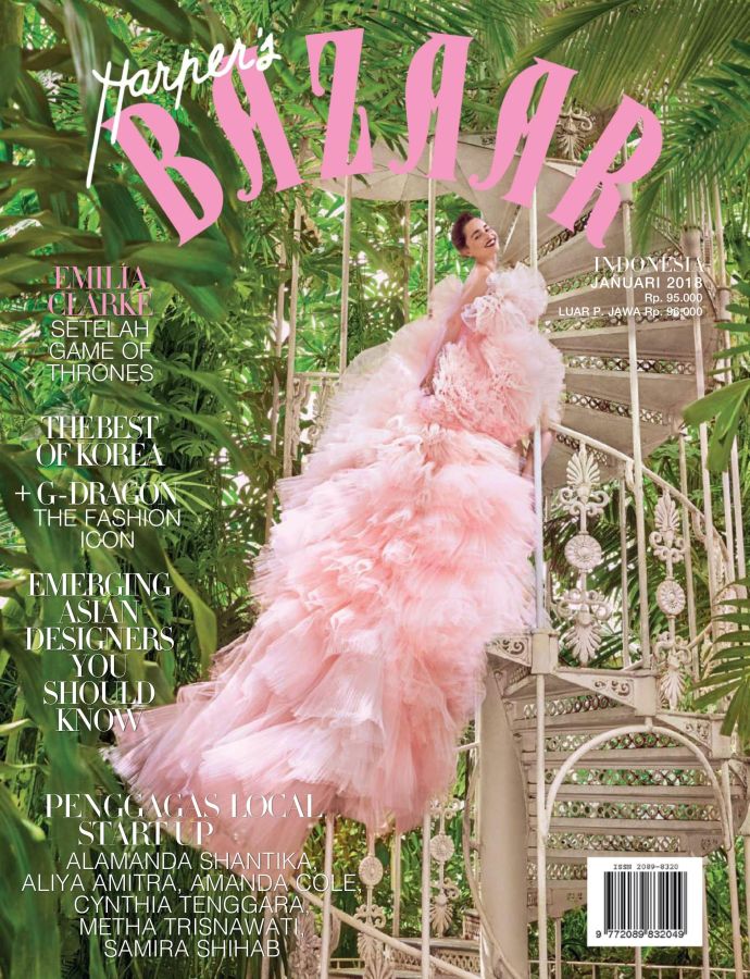 HARPERS BAZAAR INDONESIA magazine side cover  January 2018