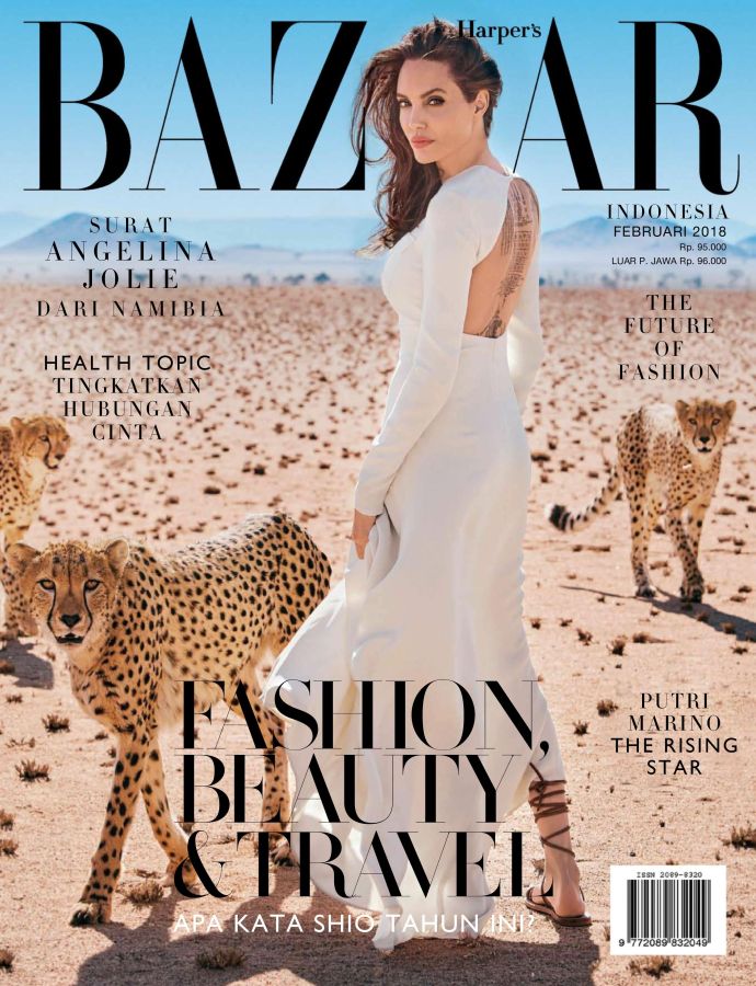 HARPERS BAZAAR INDONESIA magazine side cover  February 2018