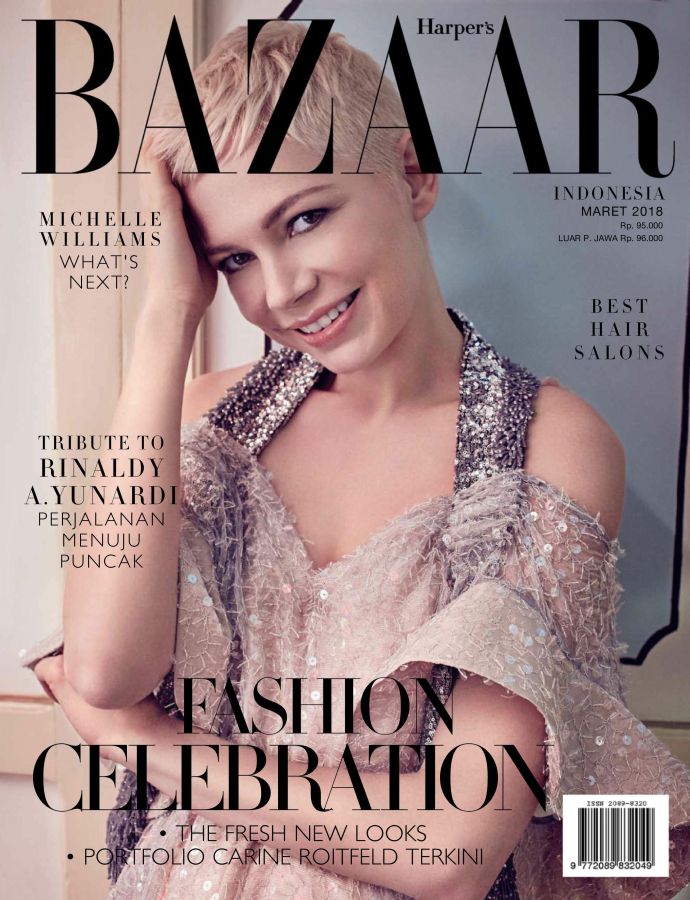 HARPERS BAZAAR INDONESIA magazine side cover  March 2018