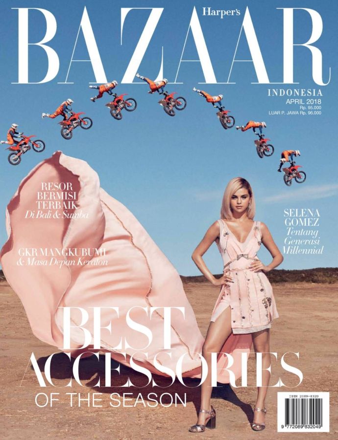 HARPERS BAZAAR INDONESIA magazine side cover  April 2018