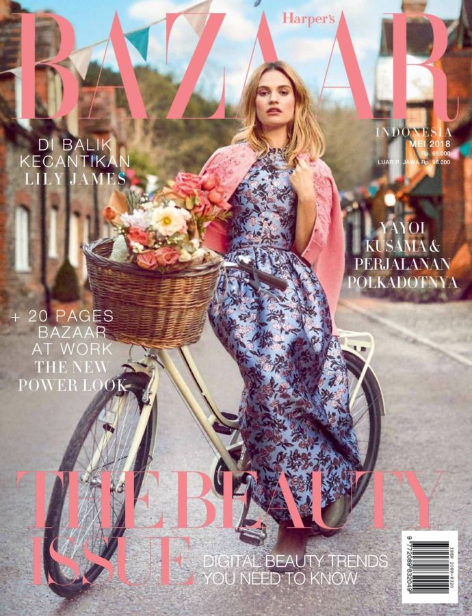 HARPERS BAZAAR INDONESIA magazine side cover  May 2018
