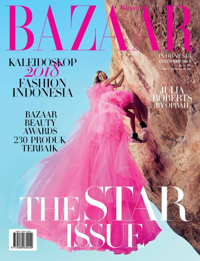 HARPERS BAZAAR INDONESIA magazine side cover  December 2018