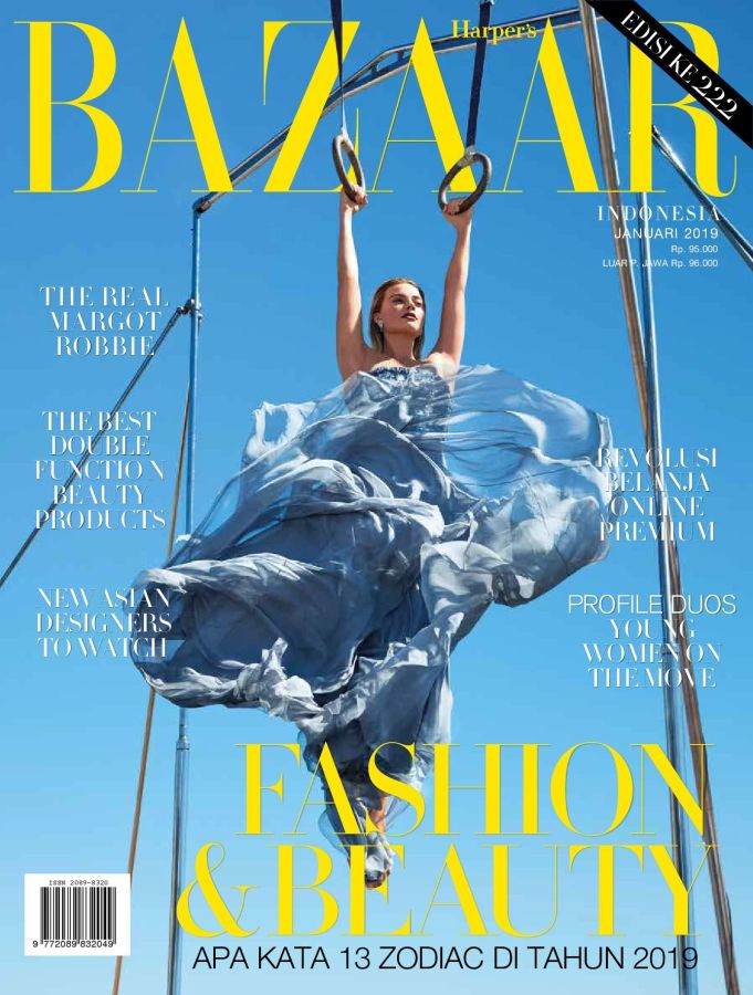 HARPERS BAZAAR INDONESIA magazine side cover  January 2019