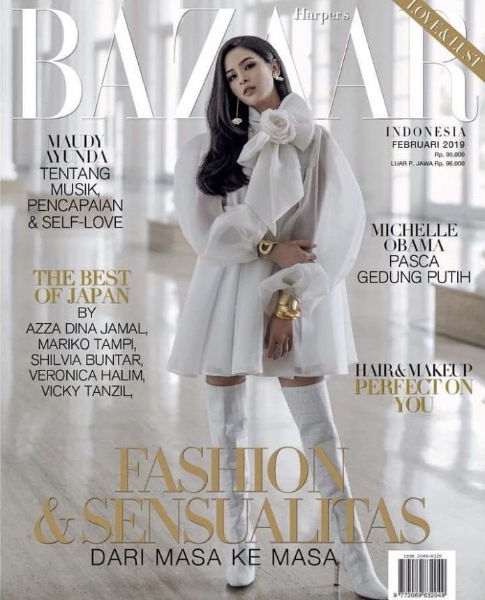 HARPERS BAZAAR INDONESIA magazine side cover  February 2019