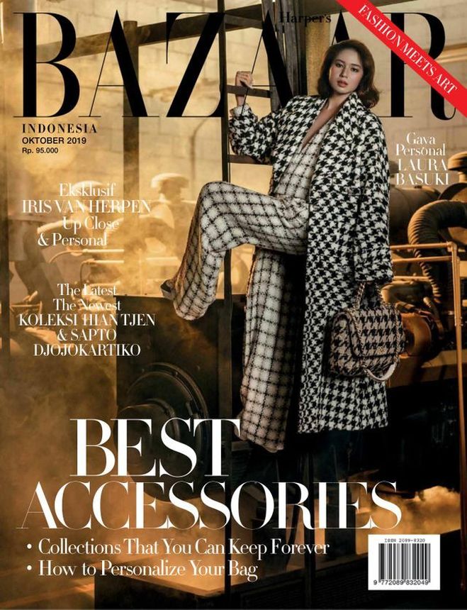 HARPERS BAZAAR INDONESIA magazine side cover  October 2019