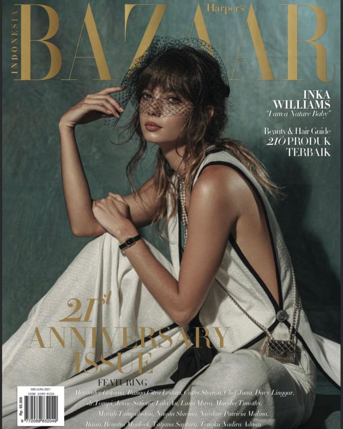 HARPERS BAZAAR INDONESIA magazine side cover  May/June 2021