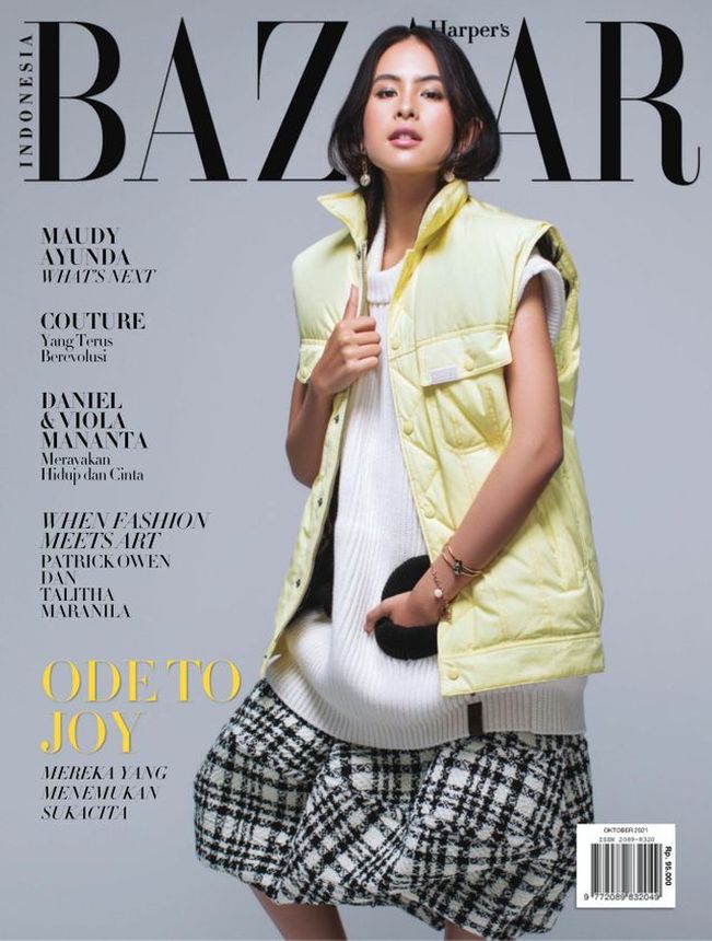 HARPERS BAZAAR INDONESIA magazine side cover  October 2021