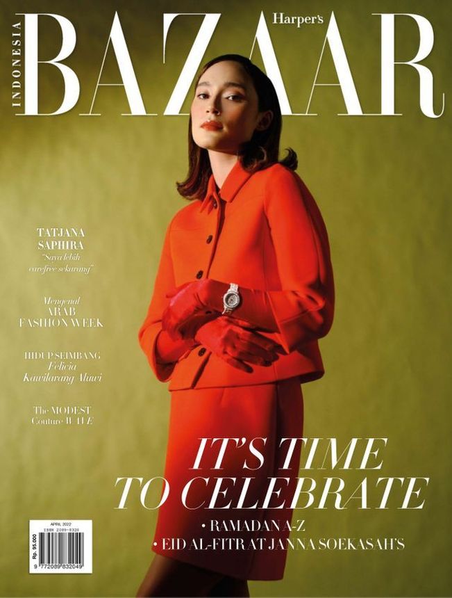 HARPERS BAZAAR INDONESIA magazine side cover  April 2022