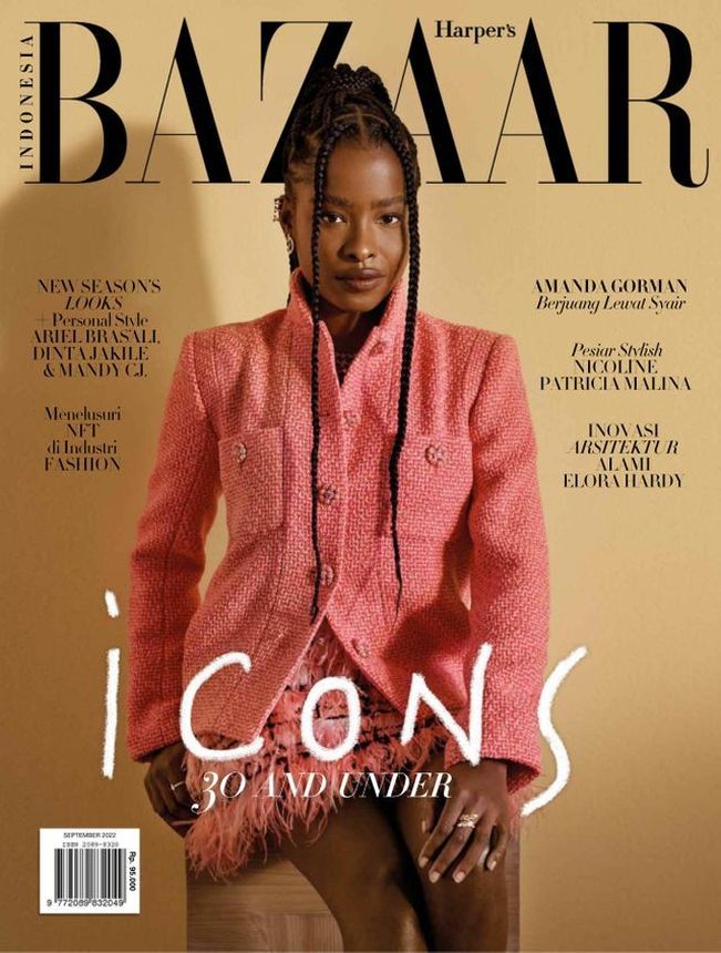 HARPERS BAZAAR INDONESIA magazine side cover  September 2022