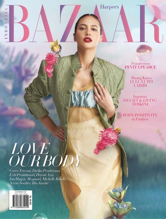 HARPERS BAZAAR INDONESIA magazine side cover  November 2022