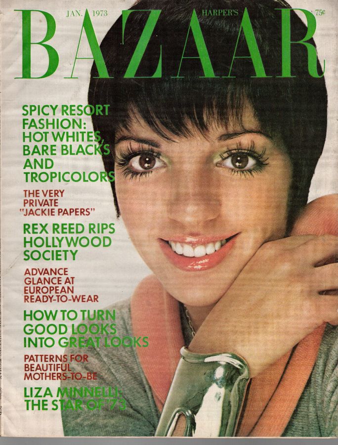 HARPERS BAZAAR ITALY magazine side cover  January 1973