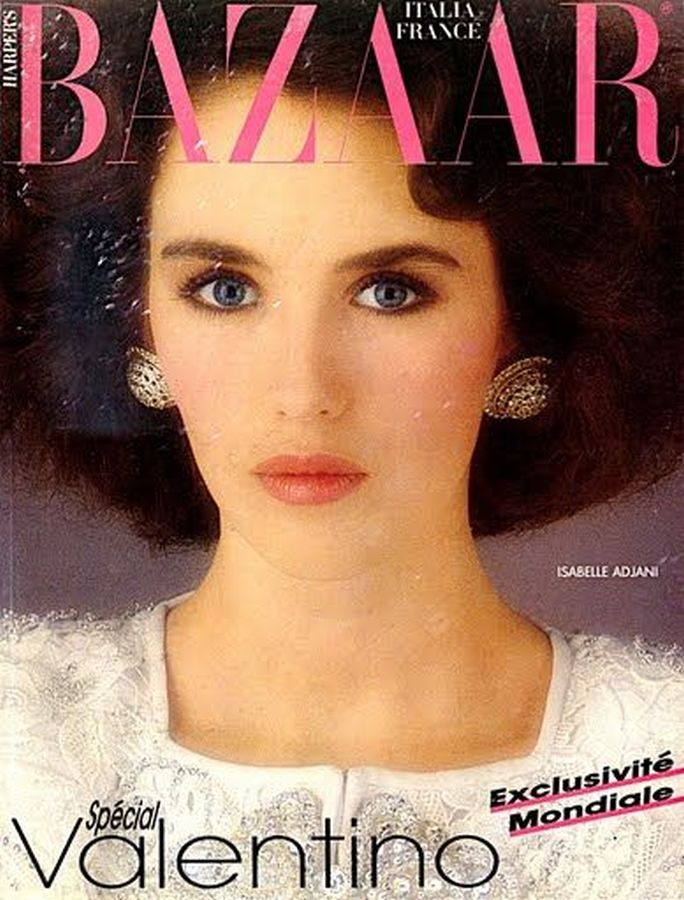 HARPERS BAZAAR ITALY magazine side cover  March 1985